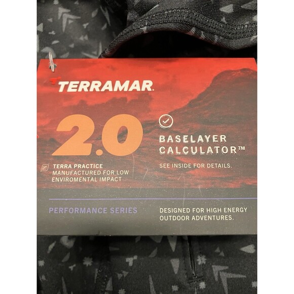 Terramar Cloud 9  2.0 Midweight Snowflake Pattern Base Layer Top Size XL NWT - Picture 5 of 8